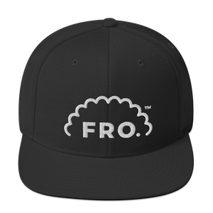 FRO. Full Wht - Black Snapback Hat