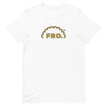 Load image into Gallery viewer, Men&#39;s FRO. Outline Gld/Blk - White T-Shirt