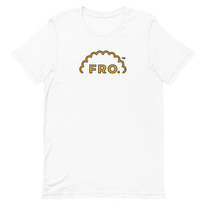 Men's FRO. Outline Gld/Blk - White T-Shirt